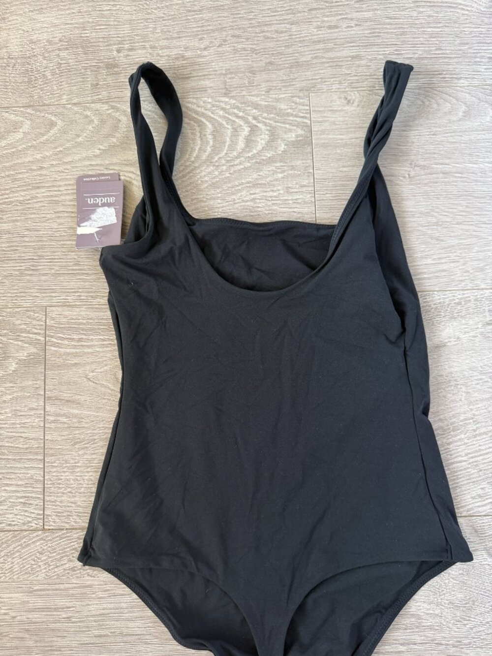 Auden Black One-Piece Bodysuit/Swimsuit Size S NWT - Picture 6 of 7